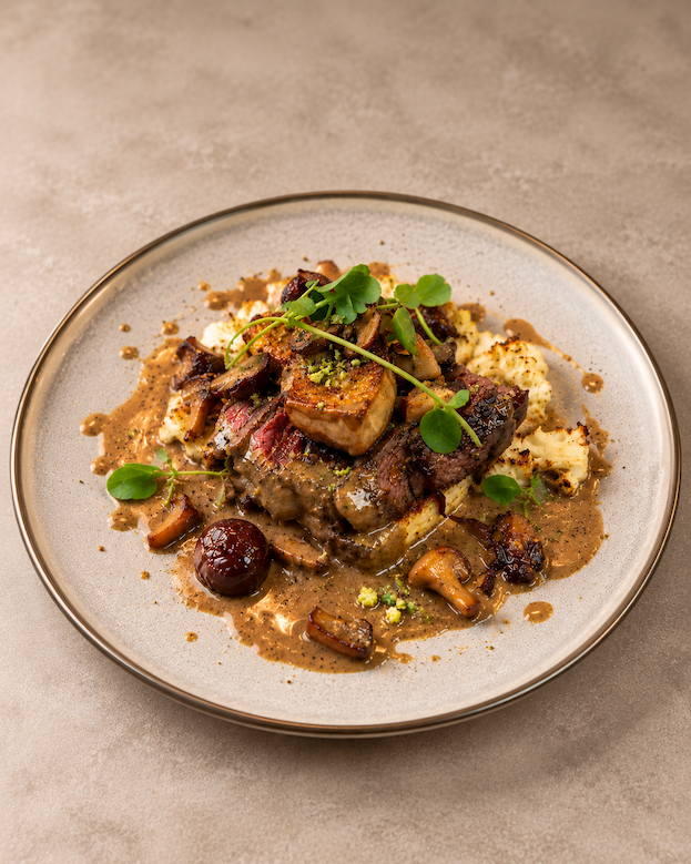 Nieuw hoofdgerecht, flat iron steak rossini